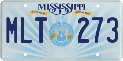 MS license plate MLT273