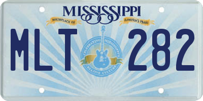 MS license plate MLT282