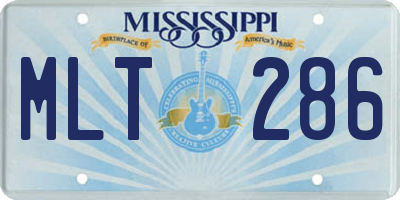 MS license plate MLT286