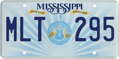 MS license plate MLT295