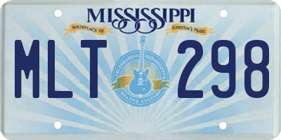MS license plate MLT298
