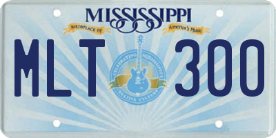 MS license plate MLT300