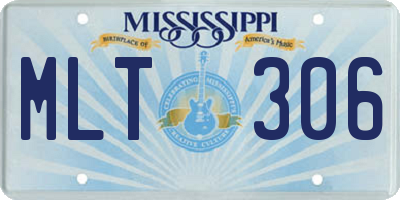 MS license plate MLT306