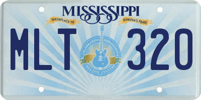 MS license plate MLT320