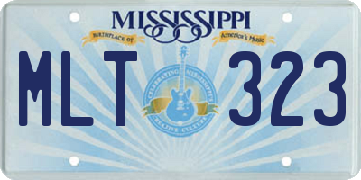MS license plate MLT323