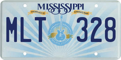 MS license plate MLT328