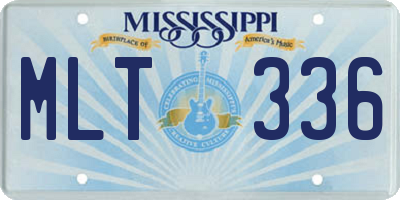 MS license plate MLT336