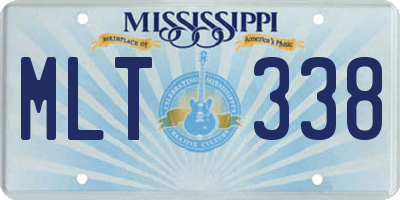 MS license plate MLT338