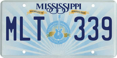 MS license plate MLT339