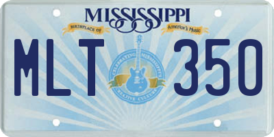 MS license plate MLT350