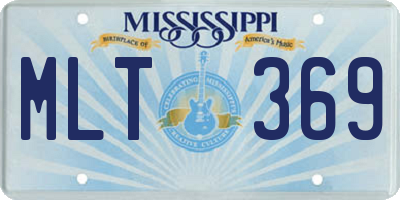 MS license plate MLT369