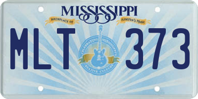 MS license plate MLT373