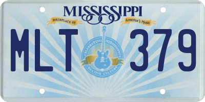 MS license plate MLT379