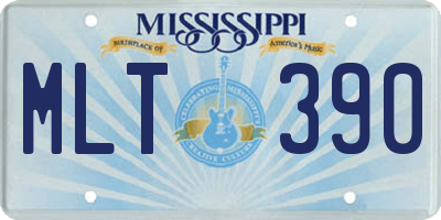 MS license plate MLT390