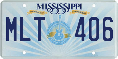 MS license plate MLT406