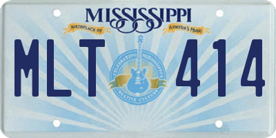 MS license plate MLT414