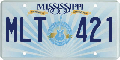 MS license plate MLT421
