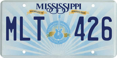 MS license plate MLT426