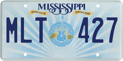 MS license plate MLT427