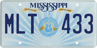 MS license plate MLT433