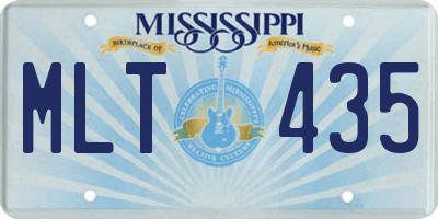 MS license plate MLT435