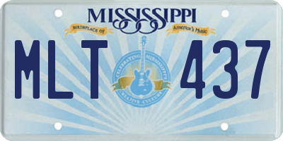 MS license plate MLT437