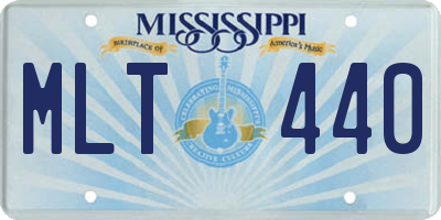 MS license plate MLT440