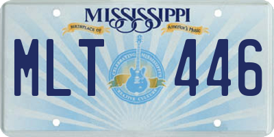 MS license plate MLT446