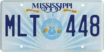 MS license plate MLT448