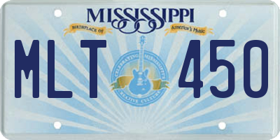 MS license plate MLT450
