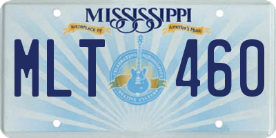 MS license plate MLT460