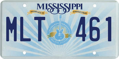 MS license plate MLT461