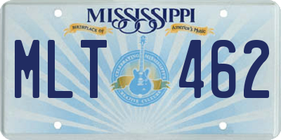 MS license plate MLT462