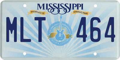MS license plate MLT464