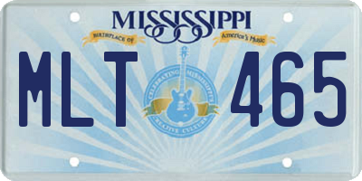 MS license plate MLT465