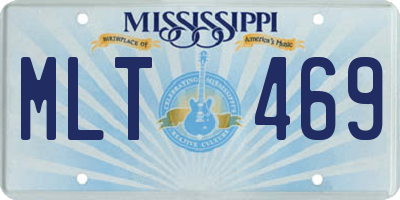 MS license plate MLT469