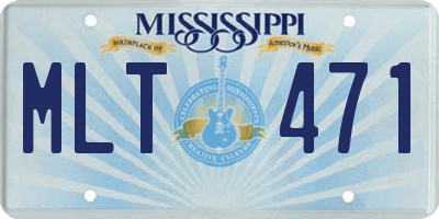 MS license plate MLT471