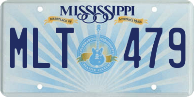 MS license plate MLT479