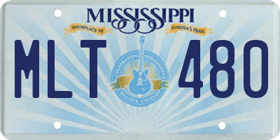MS license plate MLT480