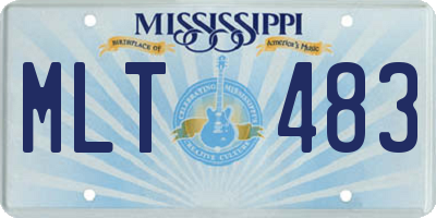 MS license plate MLT483
