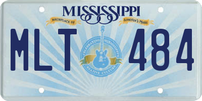 MS license plate MLT484