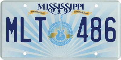MS license plate MLT486