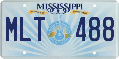 MS license plate MLT488