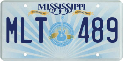 MS license plate MLT489