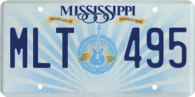 MS license plate MLT495