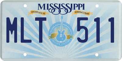 MS license plate MLT511