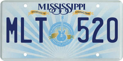 MS license plate MLT520