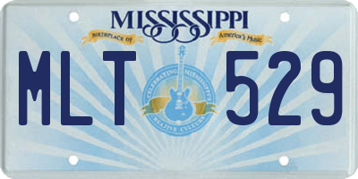 MS license plate MLT529