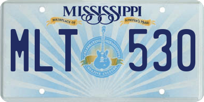 MS license plate MLT530