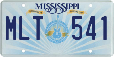MS license plate MLT541